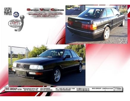Tažné zařízení Audi 90 08/1986->10/1991, Sedan