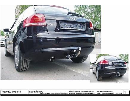 Tažné zařízení Audi A3 6/2003->4/2012, Hatchback