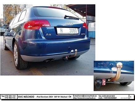 Tažné zařízení Audi A3 01/2004->01/2013, Sportback